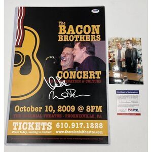 Kevin Bacon Signed Concert Poster Advertising PSA DNA COA